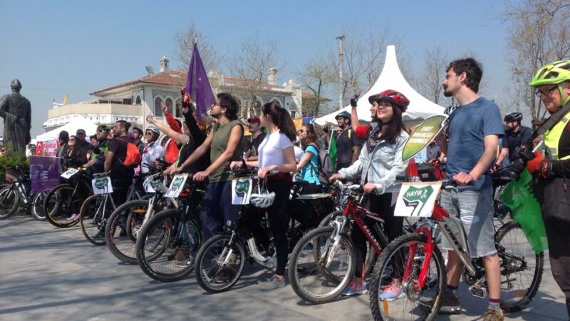 Hayır İçin Bisiklet Konvoyu Kadıköy Sokaklarındaydı